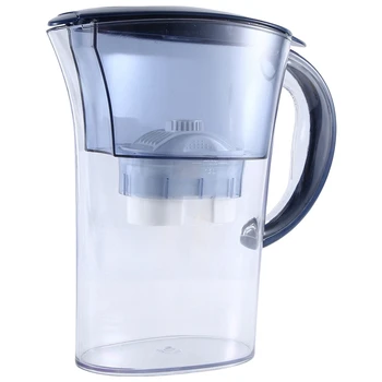 1 шт. Синий чайник с сеткой, портативный Очиститель воды, бытовой кухонный фильтр с активированным углем, чайник