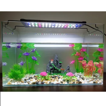 120 СМ Красочные светодиодные аквариумные светильники высокой яркости, полный спектр освещения водных растений, Переключатель управления коралловыми рыбками, 2 режима