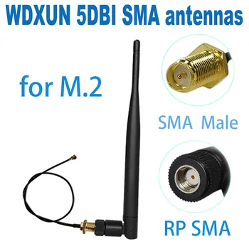 2,4 ГГц антенна 5dbi RP SMA штекерный разъем 2,4 G WiFi антенна RP SMA 2,4 G 5DB WiFi антенна + 15 см штекерный разъем SMA с IPX 1.13 c