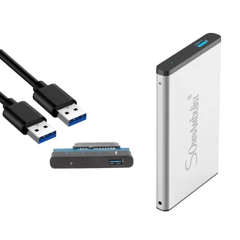 2,5-дюймовый корпус жесткого диска USB 3.0 SATA, внешний мобильный корпус жесткого диска, корпус из алюминиевого сплава, коробка