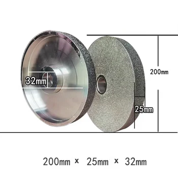 200 мм 8 Дюймов Алмазный Шлифовальный Круг С Гальваническим Покрытием Толщиной 25 мм С Отверстием 32 мм Для Полировки Стекла Из Вольфрамового камня