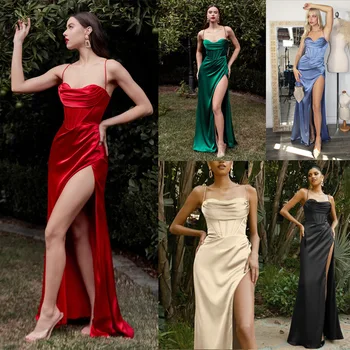 2023 Европейская и американская весна и лето, международная торговля, Новое Женское Сексуальное платье Wish Amazon без рукавов на бретелях