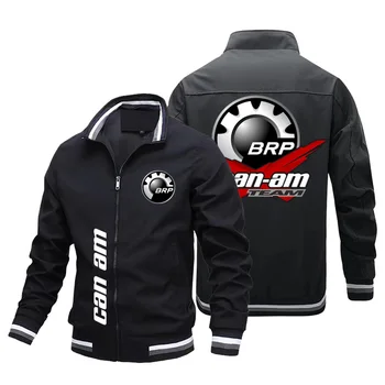 2023, новая весенне-осенняя автомобильная куртка BRP, мужская повседневная тонкая мотоциклетная бейсбольная куртка на молнии, Модный тренч