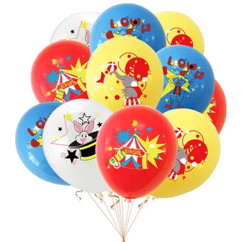 24 шт. Новый Цирковой Латексный шар с принтом клоуна, Волшебная комбинация, реквизит для украшения Карнавальной сцены на День рождения