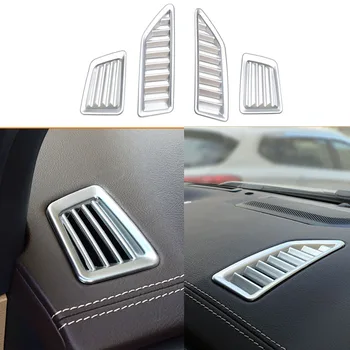 4 предмета ABS Хромированная вентиляционная панель приборной панели кондиционера Декоративная крышка для Ford Ranger Everest Endeavour 2015-2020