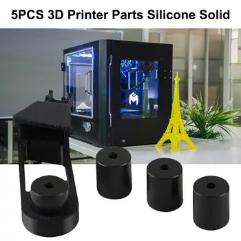 5 Шт. Детали 3D-принтера, Силиконовое Твердое Крепление Для Ender-3 CR10, Выравнивающая Силиконовая Колонна С горячей Кроватью, Высокотемпературная Сменная Пружина