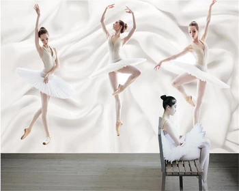 beibehang 3D стильная стереоскопическая шелковая ткань papel de parede 3d обои, современный краткий фон для фресок в танцевальном зале