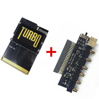 Black Gold Edition PCE PC двигатель TURBO 600 В 1 ИЛИ карта RGBS Видеоусилитель RGBS Выходной сигнал Аудиовыход
