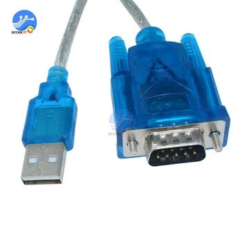 CH340 USB-RS232 COM-порт Последовательный 9-контактный кабель DB9 Адаптер Поддержка Windows7 Для ПК PDA GPS
