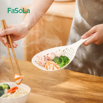 Fasola Высокая термостойкость кухонный бытовой слив протекает через дуршлаг PA материал мелкая сетка