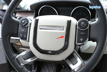 Lapetus Украшение Рулевого Колеса U-Образная Рамка Отделка Крышки Из Матового/Углеродного волокна ABS Подходит Для Land Rover Range Rover Velar 2018 - 2022