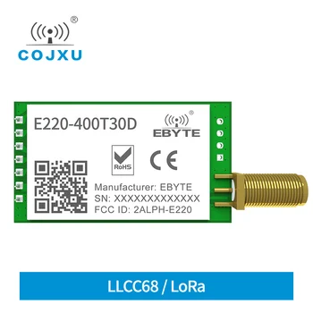 LLCC68 Беспроводной модуль LoRa 433 МГц 470 МГц 30 дБм Дальнего Действия 10 км RSSI cojxu E220-400T30D SMA-K DIP UART Передатчик Приемник