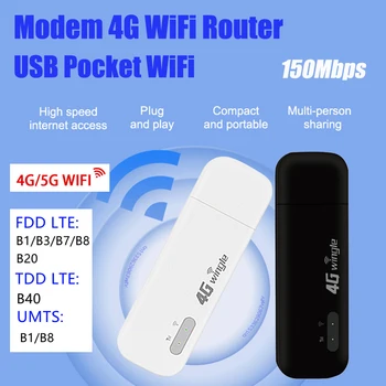 U5-E Мобильный Wi-Fi Маршрутизатор Портативный Модем 4G Карманный Wi-Fi Маршрутизатор 150 Мбит/с USB-ключ со слотом для SIM-карты для Путешествий на открытом Воздухе Офис