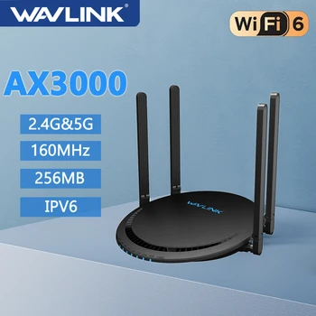 Wavlink AX3000 Игровой WIFI 6 Маршрутизатор Двухдиапазонный 5G и 2,4 G 1000 Мбит/с AC1200 Беспроводной WiFi Маршрутизатор С Большим Радиусом Действия Для Дома и Офиса
