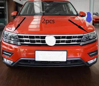 автомобильная накладка на переднюю фару с бровями, наклейка для укладки 2017-2022 VW tiguan mk2