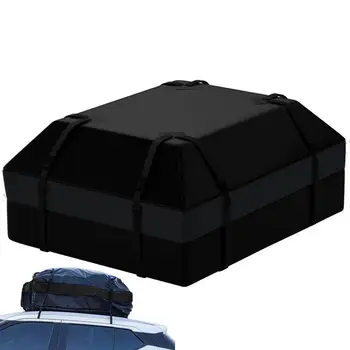 Багажная сумка Автомобильная Мягкая Багажная сумка на крышу 600D Водонепроницаемая Сверхмощная Автомобильная сумка на крышу для всех транспортных средств С/Без стоек 15 см