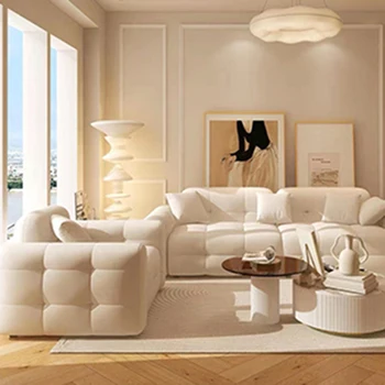 Белый Секционный Диван-Кушетка Cloud Floor Love Seat Современный Диван для отдыха Lazy Hotel Sofa Para Habitacion Наборы мебели для гостиной