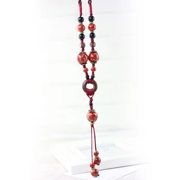 Богемные керамические ожерелья с подвесками для женщин, Прямая доставка, модные ювелирные изделия #1428