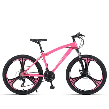 Горный велосипед 26 Дюймов, Высококачественная грубая рама из углеродистой стали, магниевый сплав с переменной скоростью, Шина на одно колесо, Велосипед для бега по пересеченной местности