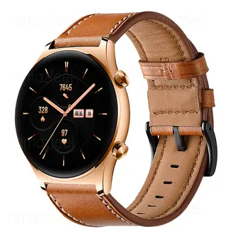 Для HONOR Watch GS 3i Кожаный Ремешок-Браслет Ремень Для Honor Magic Watch 2 42/46 мм Ремешок Для часов Huawei Watch GT3 2 46/42 мм Браслет