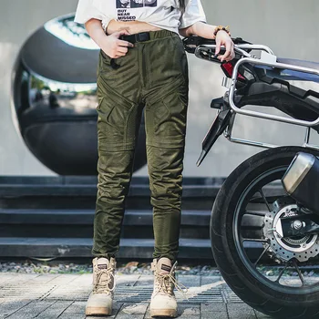 Женские мотоциклетные брюки DK-23308 Duhan, Вентилируемое дышащее мотоциклетное снаряжение, Повседневные брюки с защитой от падения, велосипедные брюки, мужские Летние