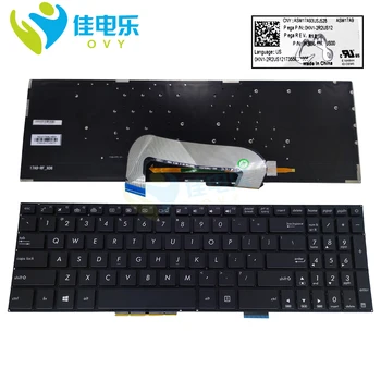 Клавиатура с Подсветкой на иврите и английском Языке Для Ноутбука ASUS VivoBook X705 X705UD X705QA A705 D705 Teclado 6601US00 6601ND00 С подсветкой