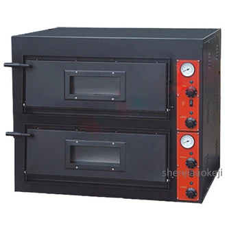 Коммерческая электрическая печь 2-слойная машина для выпечки Многофункциональная машина для выпечки торта для пиццы Converyor Печь для пиццы 380V 8.4KW