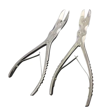 Костные ножницы с двойным соединением из нержавеющей стали, ножницы для резки костей, автоклавируемый ортопедический инструмент