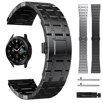 Металлический ремешок для Samsung Galaxy Watch Ремешки 3-45 мм Frontier s3 46 мм Ремешок браслет из нержавеющей стали 22 мм браслеты Аксессуары