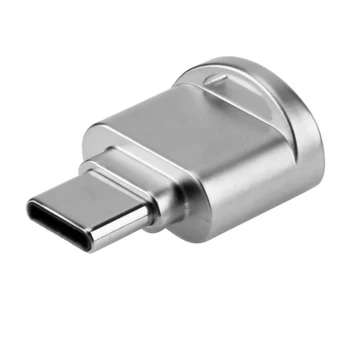Мини-Кард-Ридер Из Металлического Алюминиевого Сплава Type-C Портативный Брелок для Ключей USB 3.1 Type C Micro SD TF Memory OTG Cardreader для Мобильного телефона