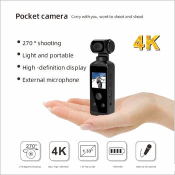 Мини-экшн-камера 4K HD, Wifi Домашний DV Магнитный Видеомагнитофон, Датчик движения, Спортивная Карманная Маленькая Видеокамера