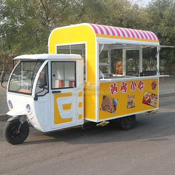 Небольшой фургон для мороженого, Киоск для хот-догов, тележка для суши, Тако, соковый бар, Электрическая Тележка для уличной еды