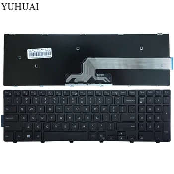 Новая клавиатура для ноутбука Dell Inspiron 17 5758 5755 Клавиатура США Черная с рамкой без подсветки
