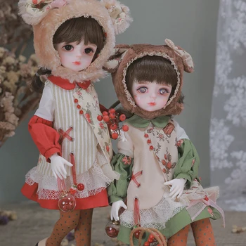Новый Дизайн Xi BJD кукла 1/6 Клубника и ягоды близнецы Игрушки из смолы Яркий полный набор подарочных модных кукол