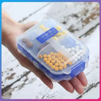 Органайзер Коробка для таблеток Влагостойкая герметичная коробка для хранения нескольких упаковок, Контейнер для путешествий, Еженедельная коробка для таблеток, Диспенсер для лекарств
