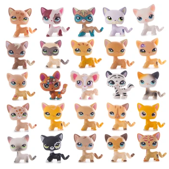Оригинальная коллекция кошек Little Pet Shop LPS, редкие стоячие короткошерстные старые котята, высококачественная фигурка, модель игрушки, подарок для детей