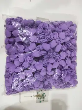 Пенопластовый искусственный цветок розы DIY Аксессуары для Розового Медведя диаметром 3 см 500 шт./лот PE Искусственные маленькие Головки Цветов Розы на день Святого Валентина