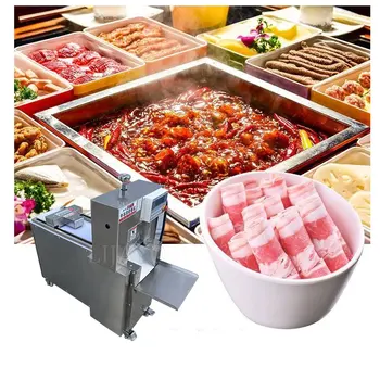 Полноавтоматическая машина для нарезки замороженного мяса кубиками из нержавеющей стали, машина для нарезки говядины и овец в горячем виде