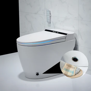 Сантехника Роскошная ванная комната Керамический умный туалет Интеллектуальный электрический цельный туалет-биде