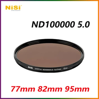 Солнечный фильтр Nisi ND100000 5,0 16,6 Упоров 77 мм 82 мм 95 мм УФ/ИК-фильтр ND с защитой от ультрафиолета и ИК-излучения для фотосъемки солнечного затмения