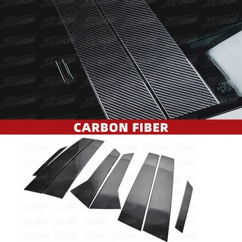 Сухие карбоновые накладки на передние стойки из углеродного волокна (8 шт.) для Porsche Macan 2014-2017 (JSKPCMC14025)