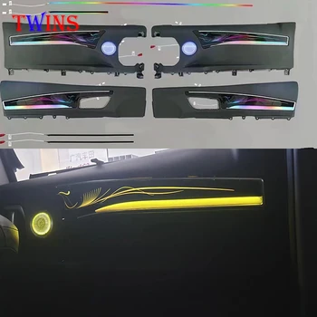 Управление приложением 64-цветная светодиодная подсветка для Toyota Sienna 2021 2022, Модифицированная дверная накладка, Динамик, многорежимное преобразование