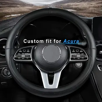 Чехол на руль автомобиля Acura, изготовленный на заказ, из кожи наппа, нескользящий, предназначен для аксессуаров интерьера автомобиля