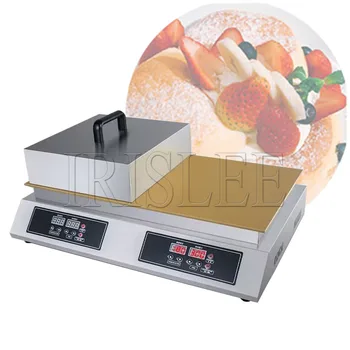Электрическая машина для приготовления суфле, коммерческая Dorayaki Устройство для приготовления печенья из чистой Меди, цифровая закуска с двуглавой головкой 2600 Вт